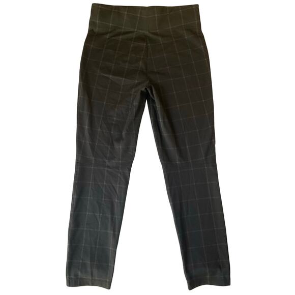 Max Studio Women Khaki Jeggings size 29 Black Plaid Tummy Control Stretch PullOn - Picture 9 of 11